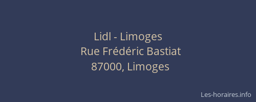 Lidl - Limoges