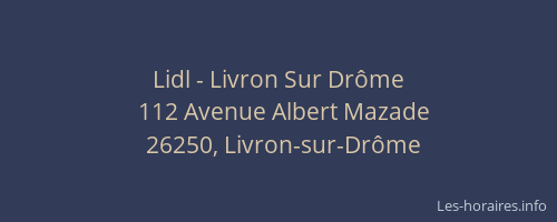 Lidl - Livron Sur Drôme