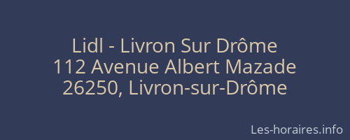 Lidl - Livron Sur Drôme