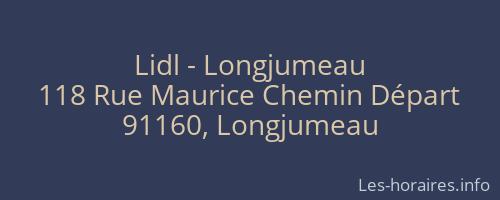 Lidl - Longjumeau