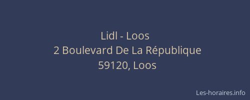 Lidl - Loos