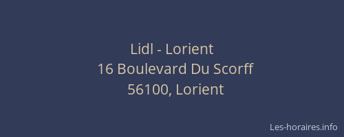 Lidl - Lorient