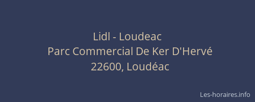 Lidl - Loudeac