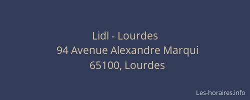 Lidl - Lourdes