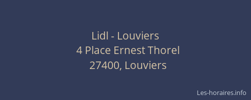 Lidl - Louviers