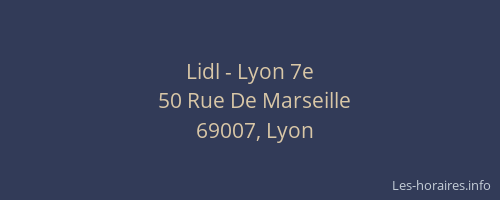 Lidl - Lyon 7e