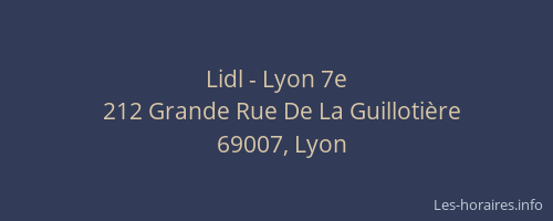 Lidl - Lyon 7e