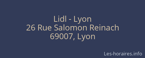 Lidl - Lyon
