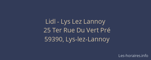 Lidl - Lys Lez Lannoy