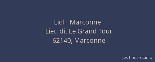 Lidl - Marconne