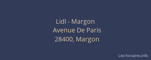 Lidl - Margon