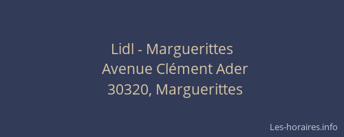 Lidl - Marguerittes