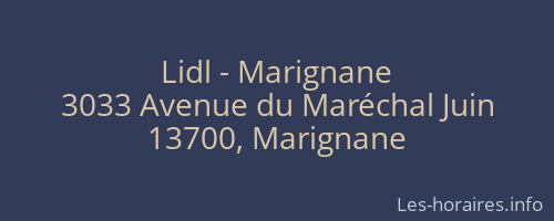 Lidl - Marignane