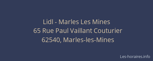 Lidl - Marles Les Mines