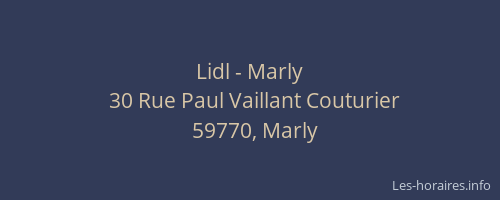 Lidl - Marly