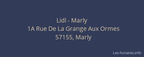Lidl - Marly