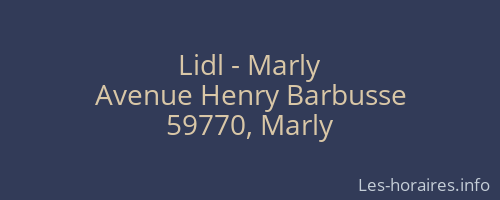 Lidl - Marly