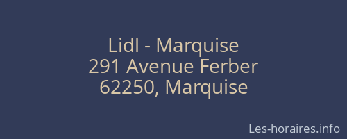 Lidl - Marquise