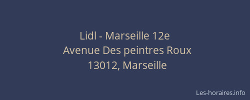 Lidl - Marseille 12e