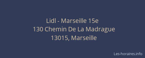 Lidl - Marseille 15e