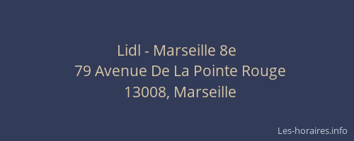 Lidl - Marseille 8e