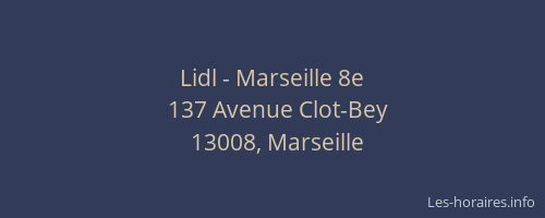Lidl - Marseille 8e