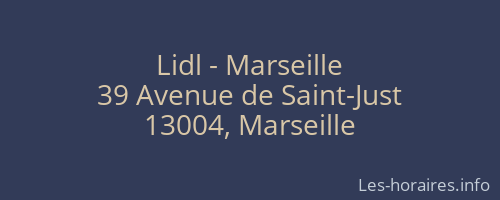 Lidl - Marseille