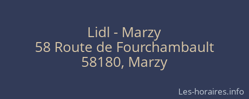 Lidl - Marzy