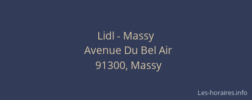 Lidl - Massy