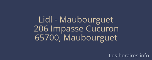 Lidl - Maubourguet