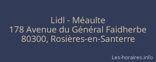 Lidl - Méaulte