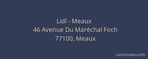 Lidl - Meaux