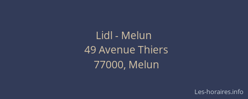 Lidl - Melun