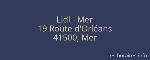 Lidl - Mer