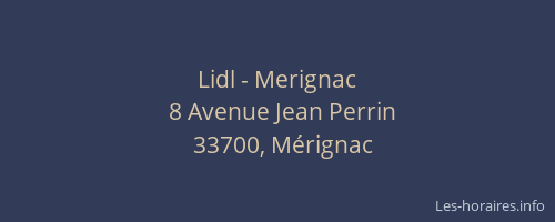 Lidl - Merignac