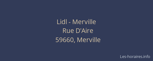 Lidl - Merville