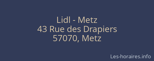 Lidl - Metz