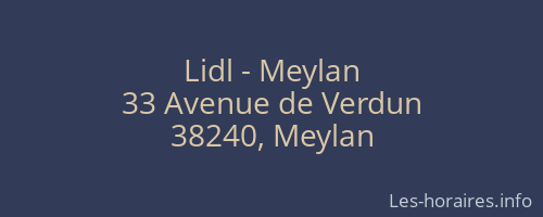 Lidl - Meylan