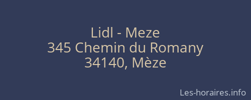 Lidl - Meze