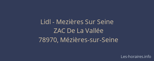 Lidl - Mezi&egrave;res Sur Seine