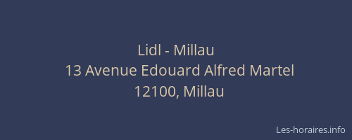 Lidl - Millau