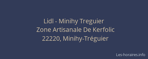 Lidl - Minihy Treguier