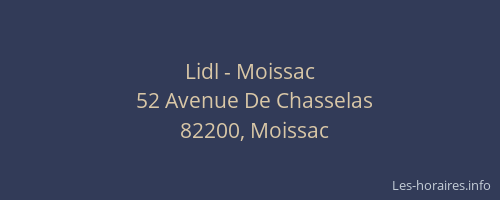 Lidl - Moissac