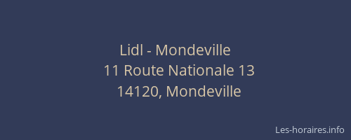 Lidl - Mondeville