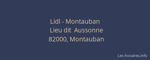 Lidl - Montauban