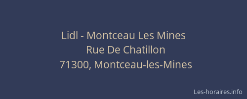 Lidl - Montceau Les Mines