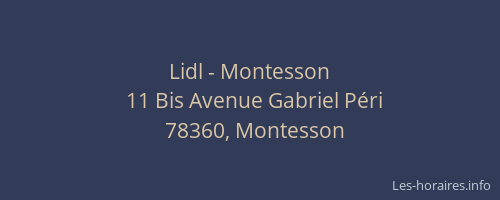 Lidl - Montesson