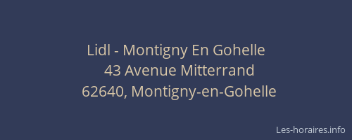 Lidl - Montigny En Gohelle