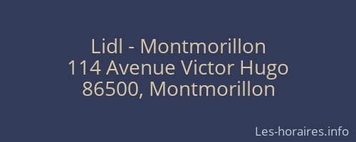 Lidl - Montmorillon