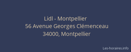 Lidl - Montpellier